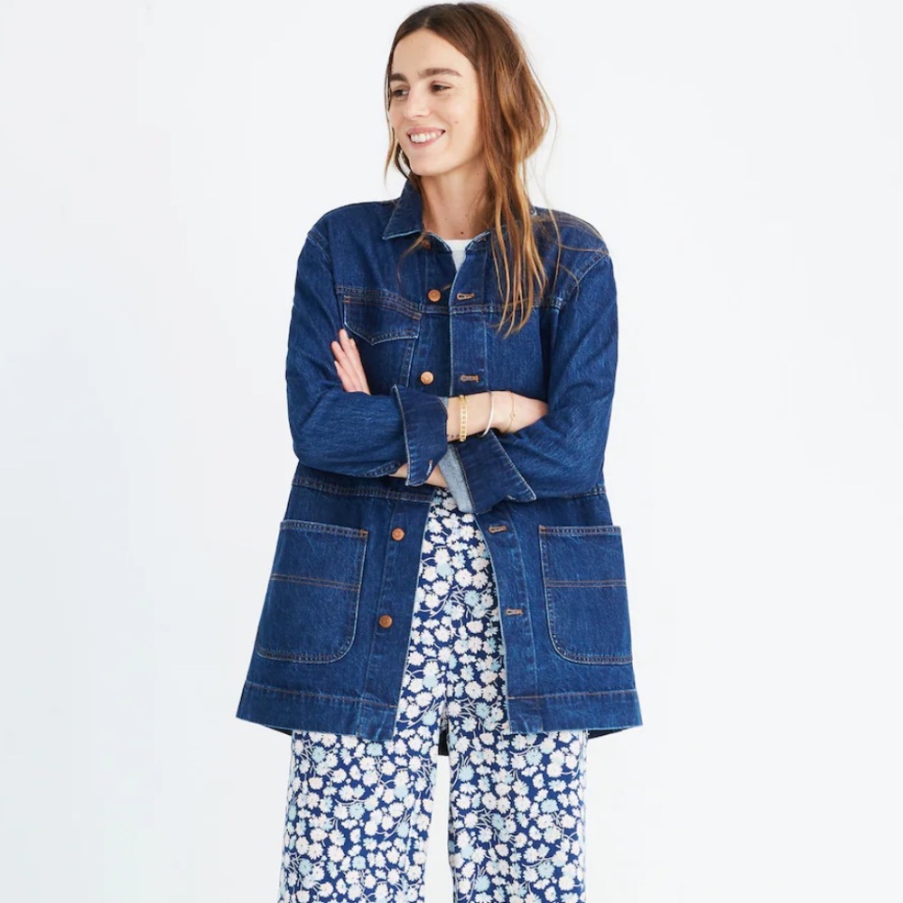 Oversized Denim Chore Jacket